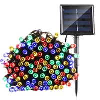 Christmas Solar String Lights 72ft 200 LED Light for Indoor and Outdoor, Lawn, Garden, and Holiday Decorations