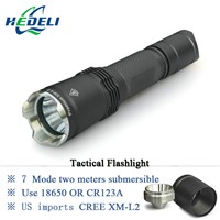 7 Mode Tactical flashlight CREE LED linternas XM-L2 Torch IPX-8 waterproof CR123A OR 18650 rechargeable battery Hunting Lights