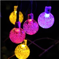 LED String Lights With LED Solar 6M High Bright Outdoor Lighting Waterproof Fairy Lights For Christmas Party Decoration