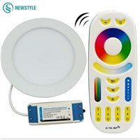 12W 2.4G Milight Led Panel Ceiling Down light Dimmable Light Color, Color Temperature and Saturation+RGBCCT Led Controller