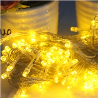 EU Plug String Fairy Lights Lamps 100 LED 10M Christmas Wedding Decoration Outdoor Lighting Party Supplies Home Decoration #KF