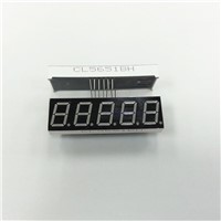 0.56 inch five digital  red , 5651BH 5561 7 segment red led display 5 digits
