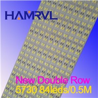 50cm 84Leds Double Row Led Rigid Strip 5630 5730 bar light White warm white 168Leds/m 12mm PCB DC12V SAMSUNG Seoul, 5-20pcs/lot