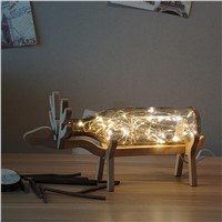 Modern decoration glass Lamp elk design adjustable light best  gift