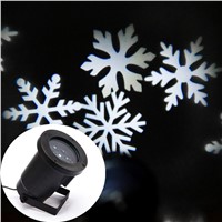 AUCD Outdoor Auto LED Moving Snowflake Spotlight Lamp Xmas Holiday Yard Lawn Garden Landscape Decoration Projector Light  GO-02