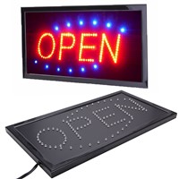 Bright Animated Motion Running Neon LED Business Store Shop OPEN Sign + Switch US plug 110V
