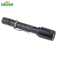 High power Aluminum Tactical Military LED Flashlight 5000 lumen CREE XM-L T6 5modes zoomable flashlights 18650 torch flash light