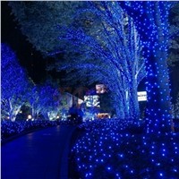 100 LED 10M Outdoor Lighting Party Supplies String Fairy Lights Lamps Christmas Wedding Decoration Home Decoration US Plug #KF