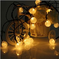 Solar Led String Lights 4.8M 20LED Crystal Ball luz Waterproof Colorful Fairy Light Lamp Christmas Outdoor Garden Decor