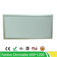 2pcs/lot 72W 600*1200MM dimmable led panel light ,high quality super bright led panel lamp SMD2835 Office/Home/Hotel lighting