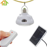 24 LED Remote Control Solar Light E27 LED Light Portable Solar Lamp Garden Decoration