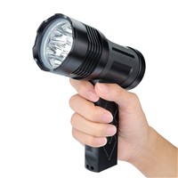 UniqueFire Up To 6000 Lumens Led Flashlight T19-6*XML2 High Power 18650 Lamp Torch, 5 Modes, Handle, Waterproof, Aluminum Alloy