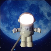 Astronaut Spaceman USB LED Night Light Adjustable Flexible Book Reading Lamp For Computer PC Laptop Notebook Creative Lighting