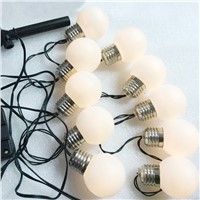 4M 10 G50 Bulbs Solar Powered Outdoor Waterproof String Light Decorative Lighting String for Garden Patio Festival lantern Lamp
