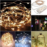 Outdoor Garden Decoration String Fairy Fantastic Light Battery Operated Xmas Light Party Wedding Garden Decor Lamp YX#
