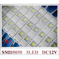 New style injection with lens LED module waterproof SMD 5050 DC12V 3led used for lighting boxes PMMA sign letters blister words