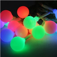 Best Selling Mini Outdoor Solar Matte Small Ball String Lights XMas Decor LED Post Lighting Christmas Decoration Light
