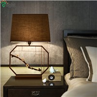 Chinese Retro Metal E27 Led Table Lamp Lustre Brass Bird Bedroom Led Table Light Desk Lights Simple Led Table Lighting Fixtures