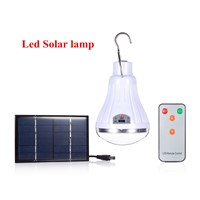 Outdoor/Indoor 20 LED Solar Light Garden Home Security Lamp Dimmable led solar lamp by remote control Camp Travel lighting YD207