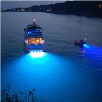 WSFS Hot 6*2w Blue Stainless Steel IP68 Waterproof LED Marine Underwater Light Boat Yacht light