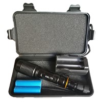 Super Bright Torch LED CREE XML T6 Flashlight 6000lumen Tactical Flashlight 5 Mode Zoomable Flash Light Lamp Use 2x18650