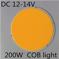 LED High Bright Round COB Diameter 160mm DC12V 200W White for Lamp Bead Chip DIY home lighting Ultra Bright 12v 200w led round