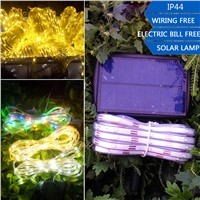 5M 100Leds Outdoor LED Solar Twinkling String Light Waterproof Lamp Underwater Neon DIY Christmas Festival Party Garden Decor