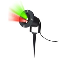 1X Red Green Laser Star Projector Christmas Seasonal Party Projector Lamp for Garden/Park/House Decorative Laser Lights