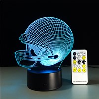 New year 2017 Cleveland Browns Colorful 3D Decor Light LED NFL Football caps LED Lighting Gadget Color Change Table Lamp