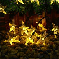 6.5 Meters 30 LEDs Starfish LED Solar String Lights For Wedding Garden Decorations Christmas String Light outdoor holiday light