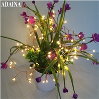 Millipedes 2M 100 Leds Copper Wire LED String Light 3AA Battery Fairy String Lights Lamps Holiday Wedding Party Xmas Decoration