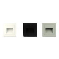 10pcs/lot 3W led buried lamp step floor lamp ac85-265v led Recessed Stair Step Light Outdoor Yard Square Footlight grondspot