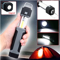Hot Selling 2 in 1 3W COB LED Stretchable Flashlight Torch Working Lamp with Strong Magnet