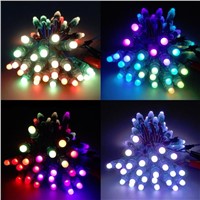 DC5V 12mm ws2811  led pixel module,IP68 waterproof full color RGB string christmas Independently Addressable LED light