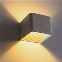 Jiawen 5W LED Wall Lights Aluminum Up and Down Sconce Lighting LED Cube Lamp for Bathroom Vanity Lighting