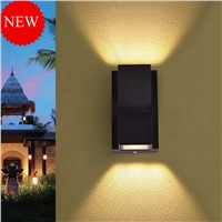 Jiawen 6W 10W Villa corridor wall lights Outdoor waterproof LED wall lamp ,Up and Down Lighting(AC85-265V)