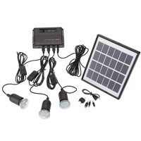 Outdoor Solar Power Panel LED Light Lamp USB Charger Home System Kit Garden Path