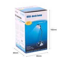 HK-L3020 USB Mini LED Eye Protective Study Desk Lamp With Flexible Gooseneck High Brightness Switch Table Lamp