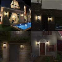 2PCS/Lot Solar Light Waterproof Outdoor Garden Lantern Solar Lamp Pathway Fence Porch Lights Wall Light Warm white