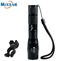 ZK50 CREE XM-L T6 4000LM Waterproof Bicycle Light Torch Zoomable LED Flashlight LED Light Flashlight Lantern With Bike Holder
