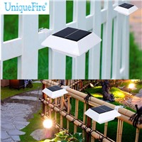 UniqueFire 6 Leds Solar Powered LED Light IP44 Water Resistant Outdoor Wall Light For Door, Roadside,  Parking Lot
