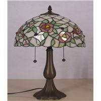 Tiffany stained glass rose table lamp European rural garden table lamp living room bedroom bedside lamp night light