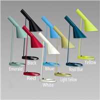 Modern simple iron LED desk lamp learning work office reading lamp night light students learn eye protection lamp