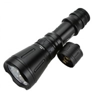 6000 Lumens Flash Light XML T6 8-mode 60M LED Diving Flashlight Waterproof Scuba Dive Torch Underwater Hunting,Use 26650