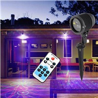 Mini Holiday Garden Decoration Laser Lights Remote Control RGB 12 Patterns IP65 Christmas Xmas Tree Party Proeject Show Lighting