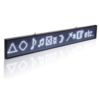 50cm P5 White SMD Led Sign Android Phone WIFI Remote Control Programmable Scrolling Message LED Display Board for Business
