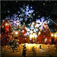 Outdoor Waterproof Moving Snowflake Landscape LED Projector Lamp Xmas Garden Light EU