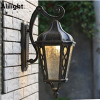 Vintage High Quality Outdoor Lighting Wall Light Metal Garden Porch Lights Luxury Villa Sconces Led Waterproof Goalpost Fixtures