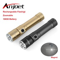 Mini Tactical Flashlight Rechargeable 7W CREE 1000LM Waterproof Lanterna LED 3 Modes Zoomable Torch 3.7V 18650 battery Torch Lam