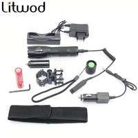 Z50 Hunting light LED flashlight lighting XM-L T6 5000Lm zoomable torch lantern portable light Remote Switch Charger tool box